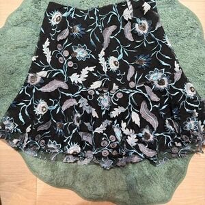 Sandro Paris feather and sequin mini skirt size 2
